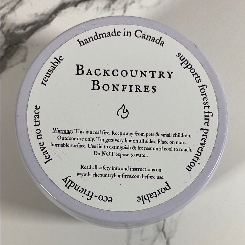 Backcountry Bonfires Eco-Friendly Tin